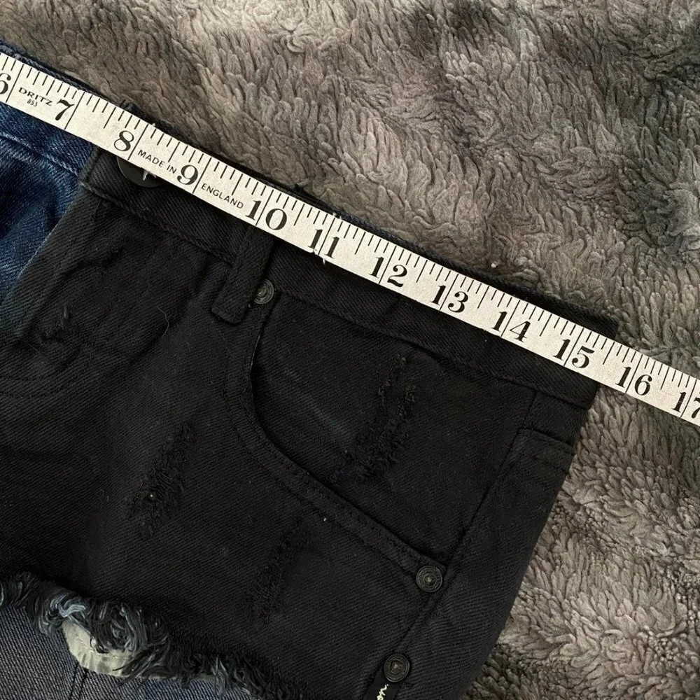 One Teaspoon Half Dye Rollers Cutoff Shorts